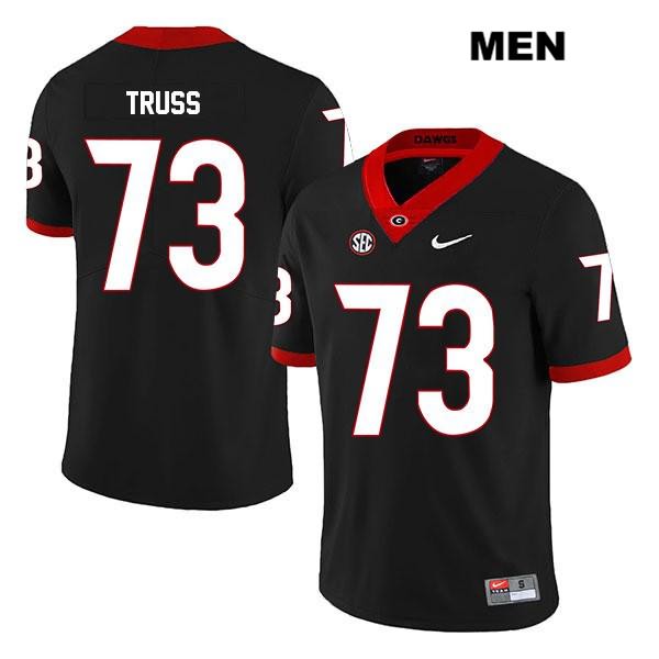 Georgia Bulldogs Men's Xavier Truss #73 NCAA Legend Authentic Black Nike Stitched College Football Jersey UBN4356FU